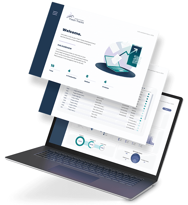 laptop with dashboards